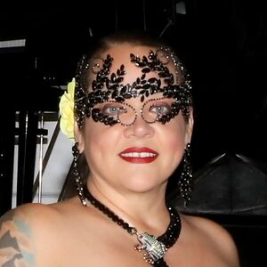 Elegant Black Beaded Mask For Masquerade and Earrings Set